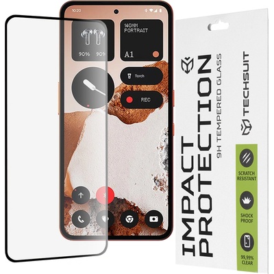 Techsuit Протектор за Nothing CMF Phone 2 Pro - Techsuit - 111D Пълно покритие / Цяло лепило със стъкло - Черен