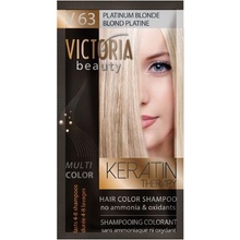 Victoria Beauty Keratin Therapy tónovací šampón na vlasy V 63 Platinum blonde