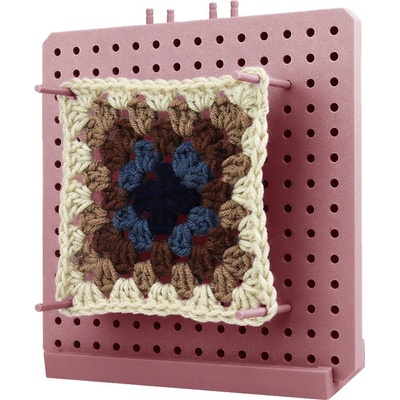 Pro Háčkování Vypínací podložka na čtverce. - verze V2 - 17,5 cm - pink powder