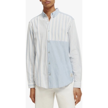 Scotch & Soda Мъжка риза на райета Scotch & Soda в синьо и бяло Scotch & Soda | Byal | МЪЖЕ | XXL