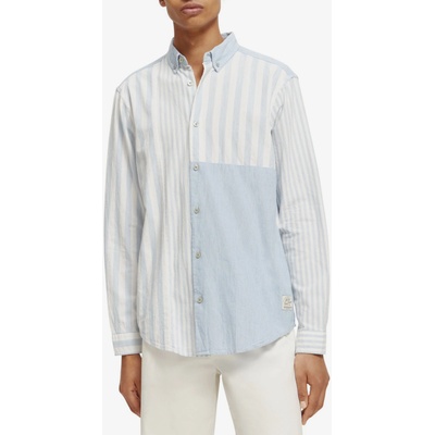 Scotch & Soda Мъжка риза на райета Scotch & Soda в синьо и бяло Scotch & Soda | Byal | МЪЖЕ | XXL