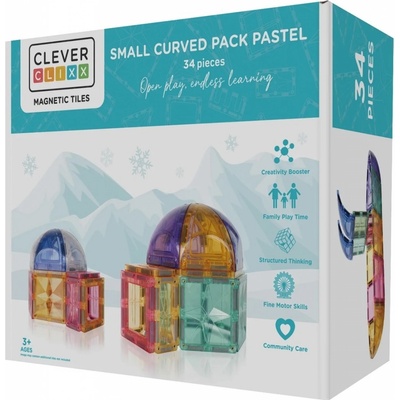 Cleverclixx Curved Pack Pastel 34 ks