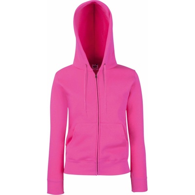 Fruit of the Loom Classic Lady-Fit Hooded Sweat COT-16203831002 Fuchsia