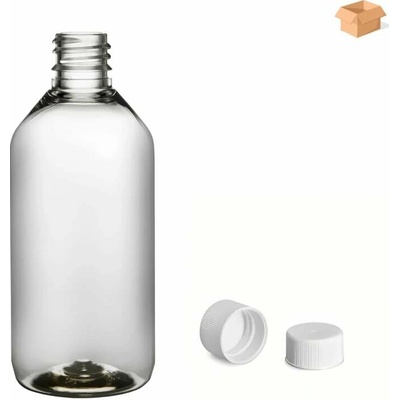 Via Plastová lahvička čirá s bílým uzávěrem 115 ml 400 ks