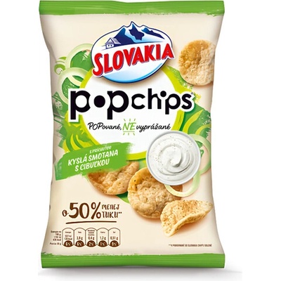 Slovakia Popchips kyslá smotana s cibuľkou