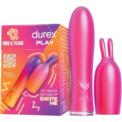 Durex Play Vibe a Tease 2v1 so stimulačnou špičkou