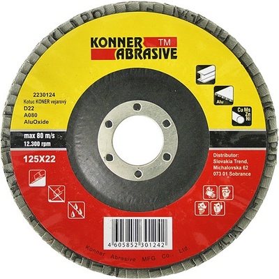 Konner Kotouč brusný lamelový 150 mm P80 TR2230128