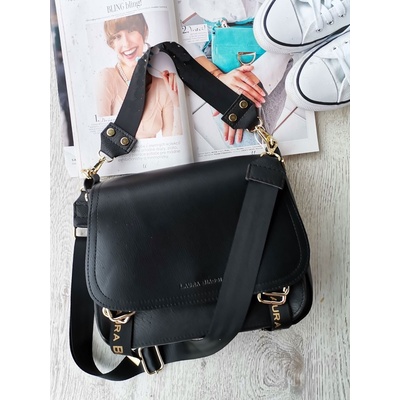 Laura Biaggi crossbody kabelka DX-F235-black ECO Čierna
