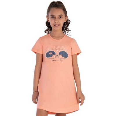 Noční košilka a zamilovaní ježci 1F0978 oranžová – Zboží Dáma