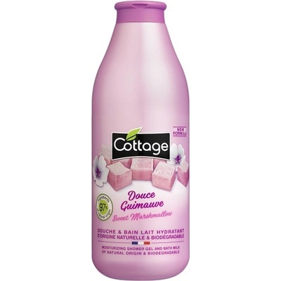 Cottage Moisturizing Shower Milk Sweet Marshmallow sprchové mléko 97% přírodní 750 ml