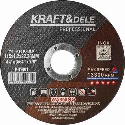 Kraft & Dele Rezný kotúč 115 x 1,2 x 22,23 mm KD1991 25 ks