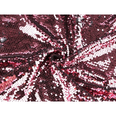 Flitrová látka - oboustranné flitry, střední, 1 (355 g/m²) pudrová stříbrná