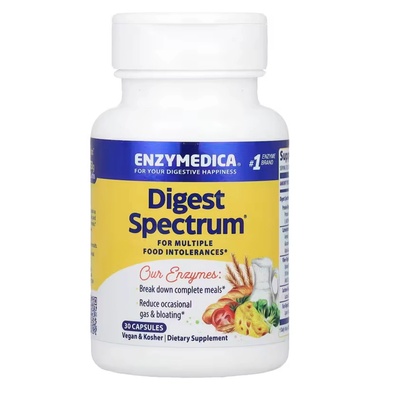 Enzymedica Digest Spectrum, Храносмилателни ензими, 30 капсули