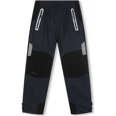 Kugo G8556 Chlapecké outdoorové kalhoty šedomodrá / šedé kapsy