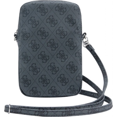 Guess PU 4G Triangle Logo Wallet Phone Bag Zipper černé