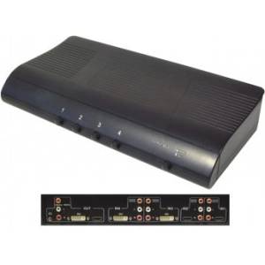  DMI - DVI - Audio Combo Switch, manual, 4 ports (173872)