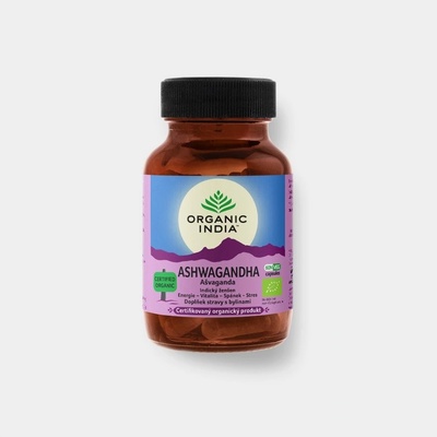 Organic India Ašvaganda vitalita sex a energie 60 kapslí