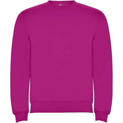Clasica unisex sveter s výstrihom crewneck červená