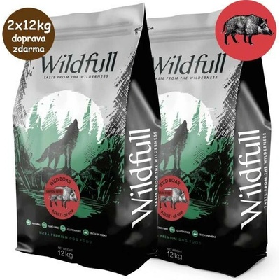 Wildfull Dog Adult All Size Grain Free Wildboar & Pumpkin 2 x 12 kg