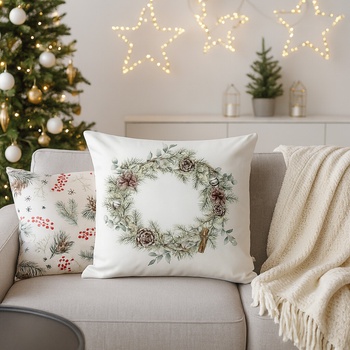 Matějovský Pine Decor bavlna satén 50 x 50 cm