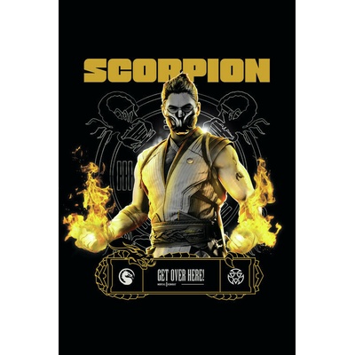 Plagát, Obraz - Mortal Kombat - Scorpion, 26.7 × 40 cm