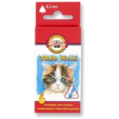 Koh-I-Noor Trio Wax voskové pastelky 6 ks