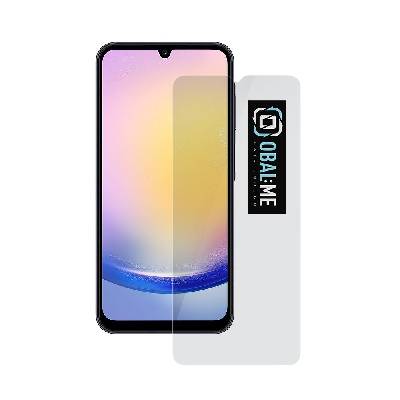 Калено стъклено защитно покритие за дисплея на Samsung Galaxy A25 5G - OBALME Tempered Glass Screen Protector 2.5D (прозрачен)