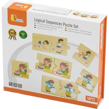 Viga Toys Комплект логически пъзели Viga Toys - Ежедневни дейности (44750)
