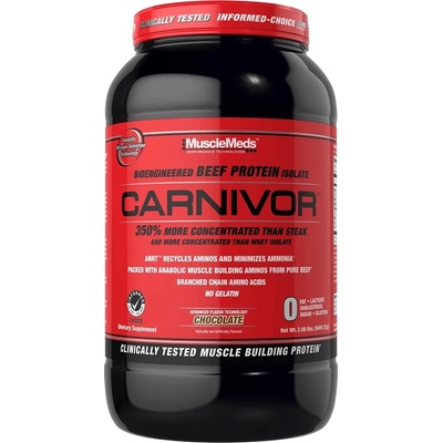 MuscleMeds Carnivor Beef Protein Isolate, 840/938 Grams