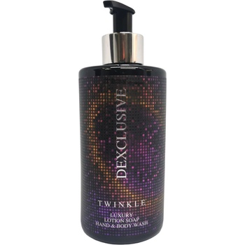 DEXCLUSIVE течен сапун за ръце и тяло, Парфюмен аромат, 400мл, Twinkle