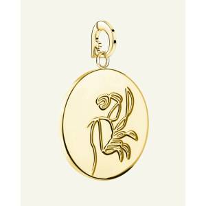 Rosefield висулка в златист цвят Zodiac Coin Рак Rosefield | Lilav | ЖЕНИ | ЕДИН РАЗМЕР