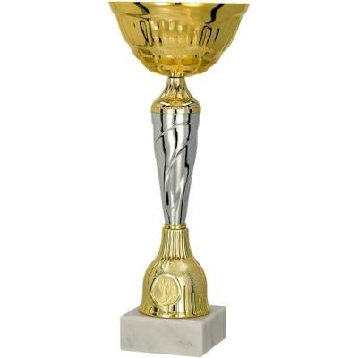 Kovový pohár Zlato-stříbrný 21 cm 8 cm