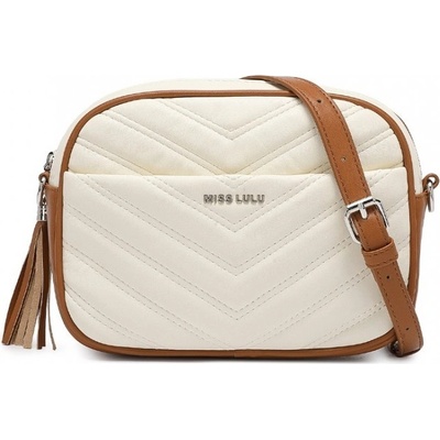 Miss Lulu dámská crossbody kabelka Anife béžovo hnědá