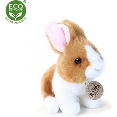 Rappa Плюшено зайче - Бяло и кафяво 16 см. -серия Еко приятели - Rappa (689121-1)