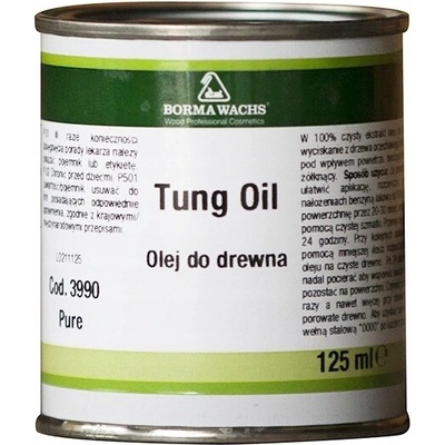 Tungový olej na dřevo, přírodní, čistý, 125 ml
