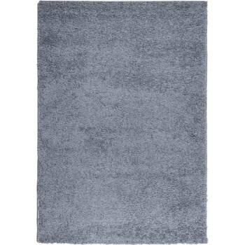 Шаги килим с дълъг косъм, модерен, син, 160x230 см