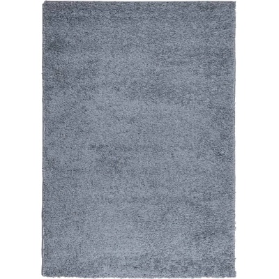 Шаги килим с дълъг косъм, модерен, син, 160x230 см