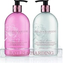 Baylis & Harding Růžová magnólie a Hruškový květ tekuté mýdlo 500 ml + mléko na ruce 500 ml dárková sada