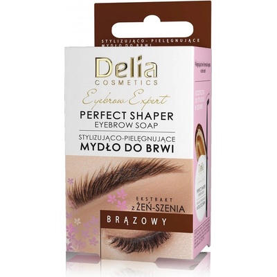 Delia Cosmetics Eyebrow Expert fixačný vosk na obočie Brown 10 ml