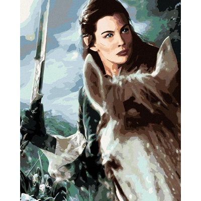 Zuty Arwen na koni pán prstenů 40 x 50 cm bez rámu a bez vypnutí plátna 8596530237921