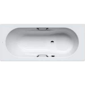 KALDEWEI Ambiente - Правоъгълна вана Vaio Set Star 955, 170x75 см, с отвори за дръжки, противоплъзгащо покритие по цялата повърхност, Perl-Effekt, бяла 233534013001 (233534013001)