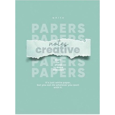 SHKOLYARYK Sešit Notes Creative mix motivů A4 čtverečkovaný