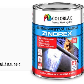 Colorlak ZINOREX S 2211 RAL 9010 Bílá 3,5L