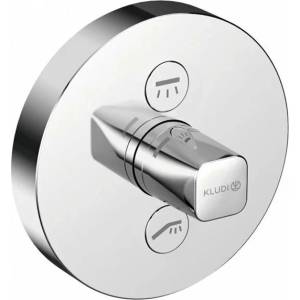 Kludi Push едноръкохватков скрит смесител за душ, хром, 2 консуматора (387120538)