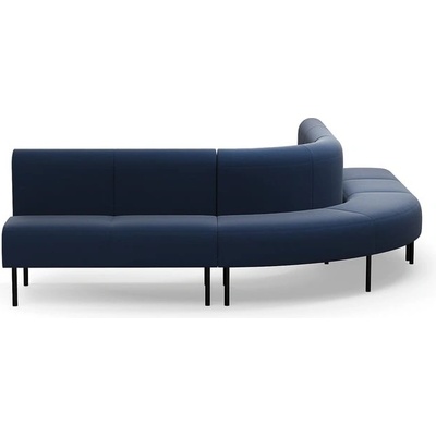 Rohová sedačka VARIETY, 90°, vnější, potahová látka Pod CS, námořnická modrá – Zboží Mobilmania