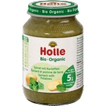 Holle Био пюре с картоф и спанак 5м+, 190 g (10469371)