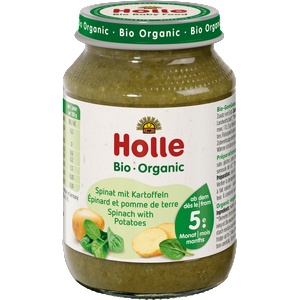 Holle Био пюре с картоф и спанак 5м+, 190 g (1546519)