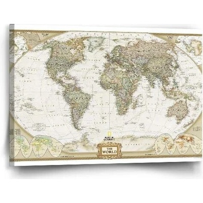 Sablio Obraz Mapa světa - 60x40 cm
