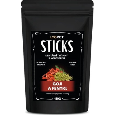 Lyopet Dentální tyčinky s goji a fenyklem Medium 180 g