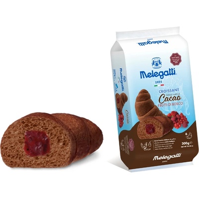Melegatti kakaové croissanty s náplňou z lesného ovocia 6ks